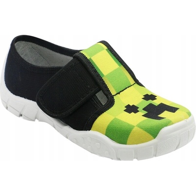 Detské papuče do školky papuče CRAFT kocky Borys B8