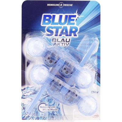 Blue Star Blau Aktiv závesný čistič WC s chlórom 2 x 50 g