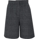 DONNA KARAN ŠORTKY PLEATED SHORTS GRY/BLK