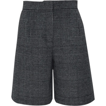 DONNA KARAN ŠORTKY PLEATED SHORTS GRY/BLK