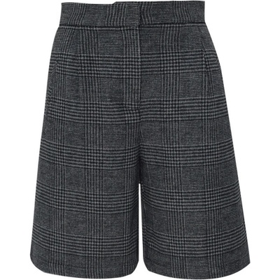 DONNA KARAN ŠORTKY PLEATED SHORTS GRY/BLK