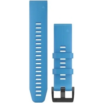 Image 1 of Garmin QuickFit® 22 Cyan Blue силиконова каишка 010-12740-03 (010-12740-03)