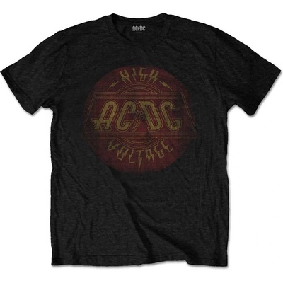 AC/DC tričko High Voltage Vintage čierne