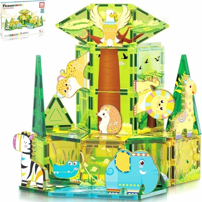 Picasso stavebnice Safari Set s 8 zvieratami