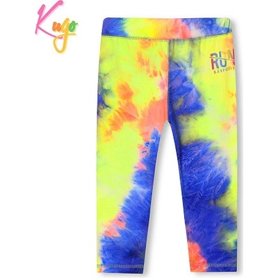 Kugo dívčí 3/4 LEGÍNY fialová/oranžová FV6775