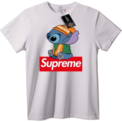 NOONEBRAND Тениска Supreme Стич - 2XL, Black
