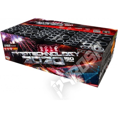 Sestavený ohňostroj Pyrotechnology 150 ran 20 25 30 mm