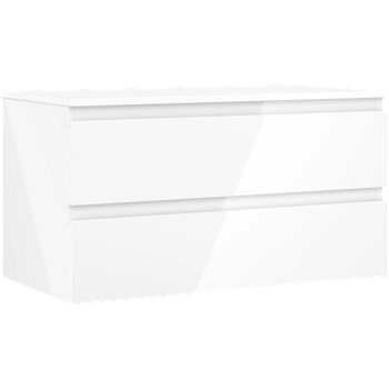 Mexen Orio шкаф за баня под умивалник 90 см с плот, 2 чекмеджета, бял гланц - 91A10-09047-2-BFFC00 (91A10-09047-2-BFFC00)