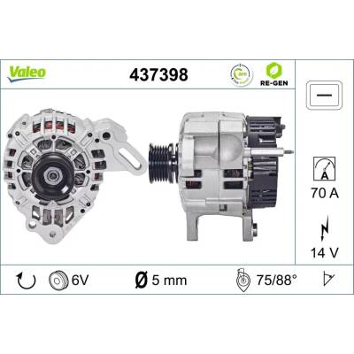 VALEO Alternátor VA 437398