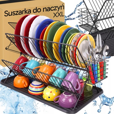 ODKAPÁVAČ NA NÁDOBÍ ČERNÝ DVOUÚROVŇOVÝ XL