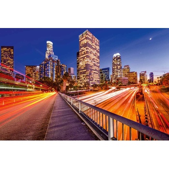 DIMEX ART s. r. o Флизелинов фототапет силует на лос анджелис 375 x 250 см