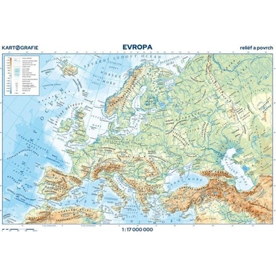 Evropa – příruční mapa