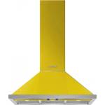 Smeg Абсорбатор SMEG Portofino KPF9YW, 275W, А+, 781 м3/ч, 3 скорости, 3 филтъра, Антивъзвръщателен клапан, Инокс, LED, Жълт (KPF9YW)