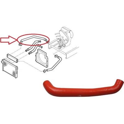 Hadice plnícího vzduchu Iveco Daily 2000-2006 2,8 C15 od turba do intercooleru 504005967