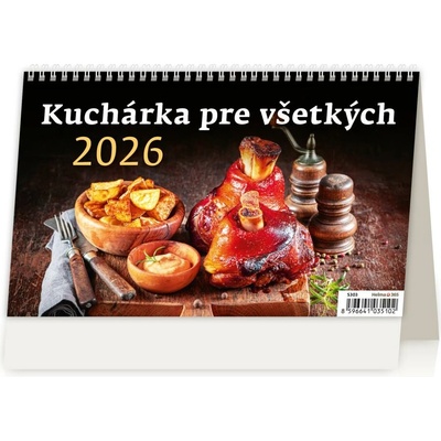 Helma Stolový riadkový 22,6x13,9 cm Kuchárka pre všetkých 2026