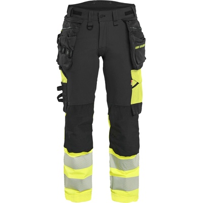 Blåkläder AB 7025 dámské reflexní nohavice Cerná/žltá
