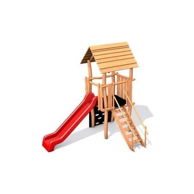Playground System SESTAVA se skluzavkou z akátu III