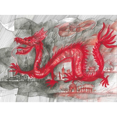 Luka Brase – Taipei Dragon, 2024, 40x30cm