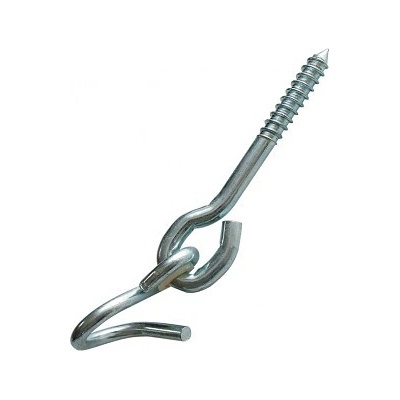 Hák houpačkový s vrutem a objímkou bílý galvanický zinek 160 x 10,6 mm 1282-180 5 ks