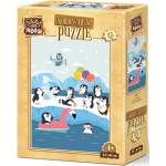 Art Puzzle Дървен пъзел Art Puzzle от 25 части - Сладки пингвини (5875) - baby