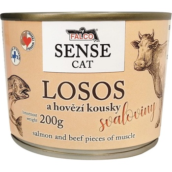 Sokol Falco Sense Cat losos a hovězí pro kočky 200 g