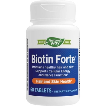 Nature's Way Biotin Forte, 60 таблетки, Nature’s Way