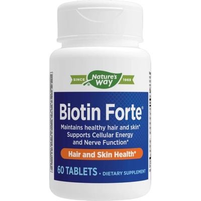 Nature's Way Biotin Forte, 60 таблетки, Nature’s Way