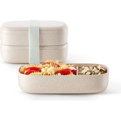 Lékué svačinový box Lunchbox To Go Organic krémová