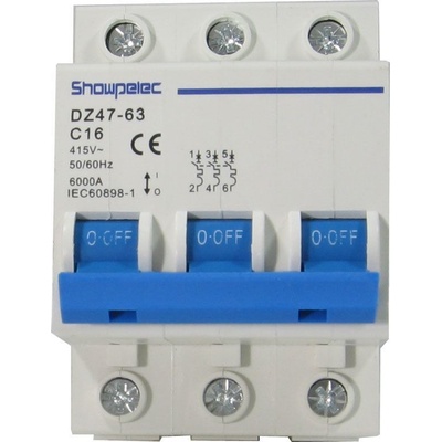 Showpelec DZ47-63 C16 400V/16A/C