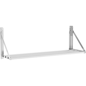 Royal Catering Стенен рафт - сгъваем - тип тръба - 100 x 30 см - 40 кг - неръждаема стомана RC-TFWH100X30 (RC-TFWH100X30)