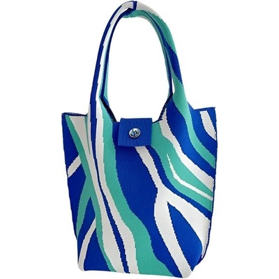 Annam Tote bag přes rameno skvrny 45 × 28 cm modré