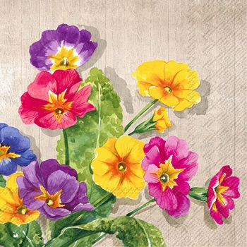 IHR Servítky veľké Kvety 33x33cm