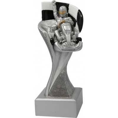 Motokáry trofej 14,5 cm Stříbrná