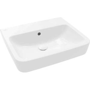 Villeroy & Boch O. novo - Умивалник за монтаж върху плот, 55x46 см, с преливник, без отвор за смесител, алпийско бяло 4A41ML01 (4A41ML01)
