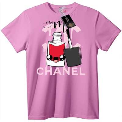 NOONEBRAND Тениска Chanel Лак за Нокти - 4XL, Black