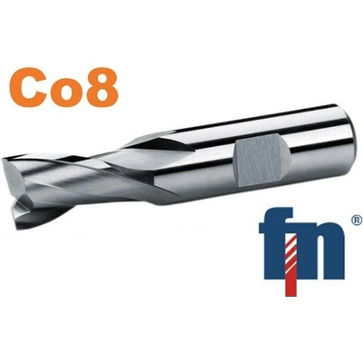 Stopková fréza 22x22mm pro drážky per krátká nesouměrná 2bř. HSS Co8 weldon 220418.220