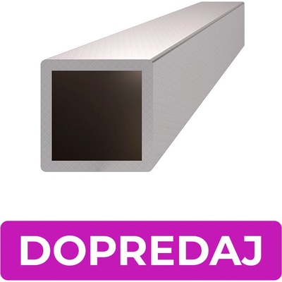 DOPRODEJ Profil 12 x 12 x 1 x 2000 mm, broušená AISI 304