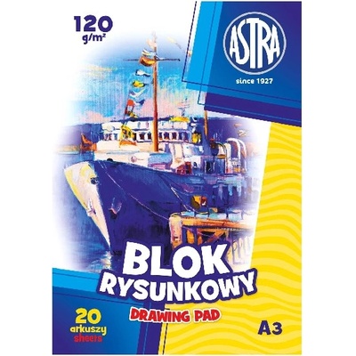 Astra Блокче за рисуване ASTRA PAP A/3 120 g 20 листа 106119003 (106119003)