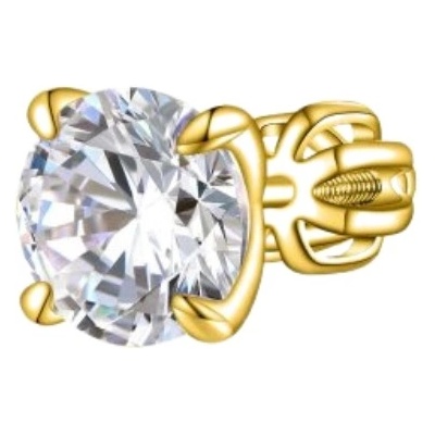 Olivie stříbrná náušnice PIPPI GOLD 8767