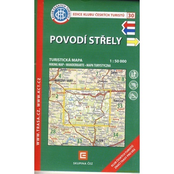 Povodí Střely - turistická mapa KČT č.30