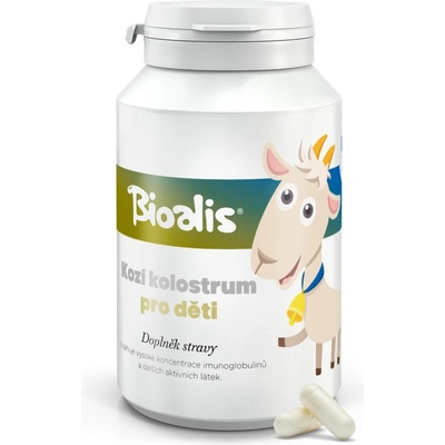 Bioalis kozí kolostrum pro děti 140 kapslí