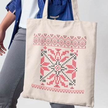 Image 1 of Art gift Пазарска чанта - Народни мотиви