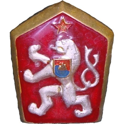 Odznak ČSLA - LEV smaltovaný ČERVENÝ