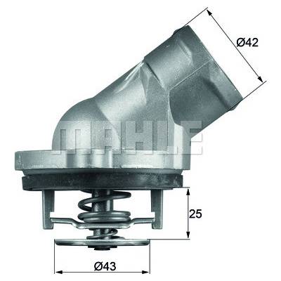 MAHLE ORIGINAL Termostat chladenia TI4587D