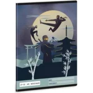 Ars Una Ninjas in the Dark: Книжка с квадратна мрежа - A/5