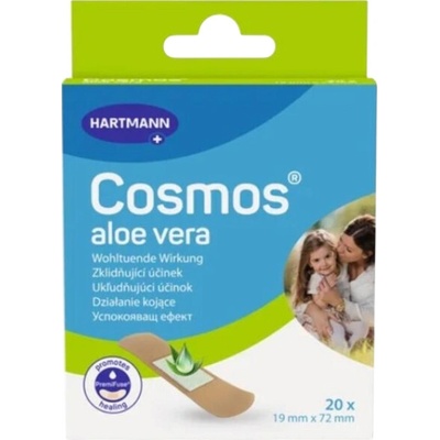 Cosmos náplasti s aloe vera 1,9 x 7,2 cm 20 ks