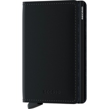 Secrid Kožené púzdro na karty Slimwallet Matte Black čierne