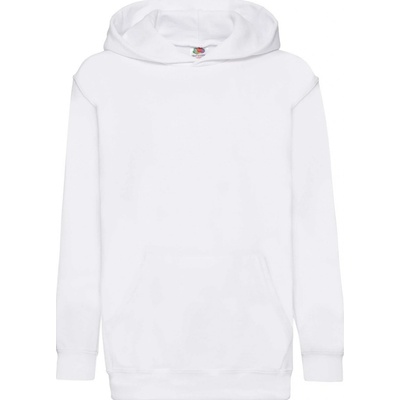 Fruit of the Loom White children's sweatshirt Classic kangaroo