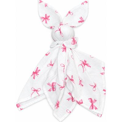 Baby Nellys Mušelínová plienka prítulníček Bunny Sloník ružová