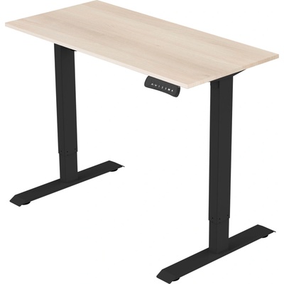 Delso Výškovo nastaviteľný stôl ADJUSTER PRO 60 x 120 cm agát / čierna